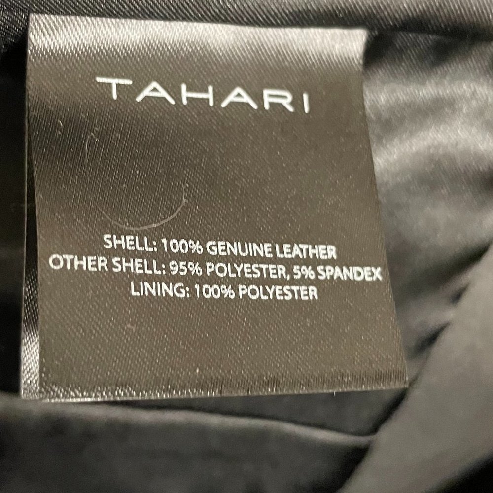 Last Piece!!!! Thea Peplum Leather Jacket from Tahari - Picture 6 of 7
